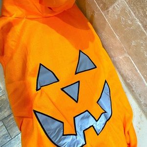 BRAND NEW - Dog JackoLantern Hoddie Halloween Costume. MEDIUM